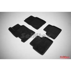 Ворсовые автомобильные 3D коврики SeiNtex для автомобиля Honda Civic VIII Sedan 2006-2012