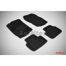 Ворсовые автомобильные 3D коврики SeiNtex для автомобиля Mitsubishi ASX 2010-2016