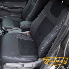 Чехлы серии Alcantara на Honda Civic 8, 4D
